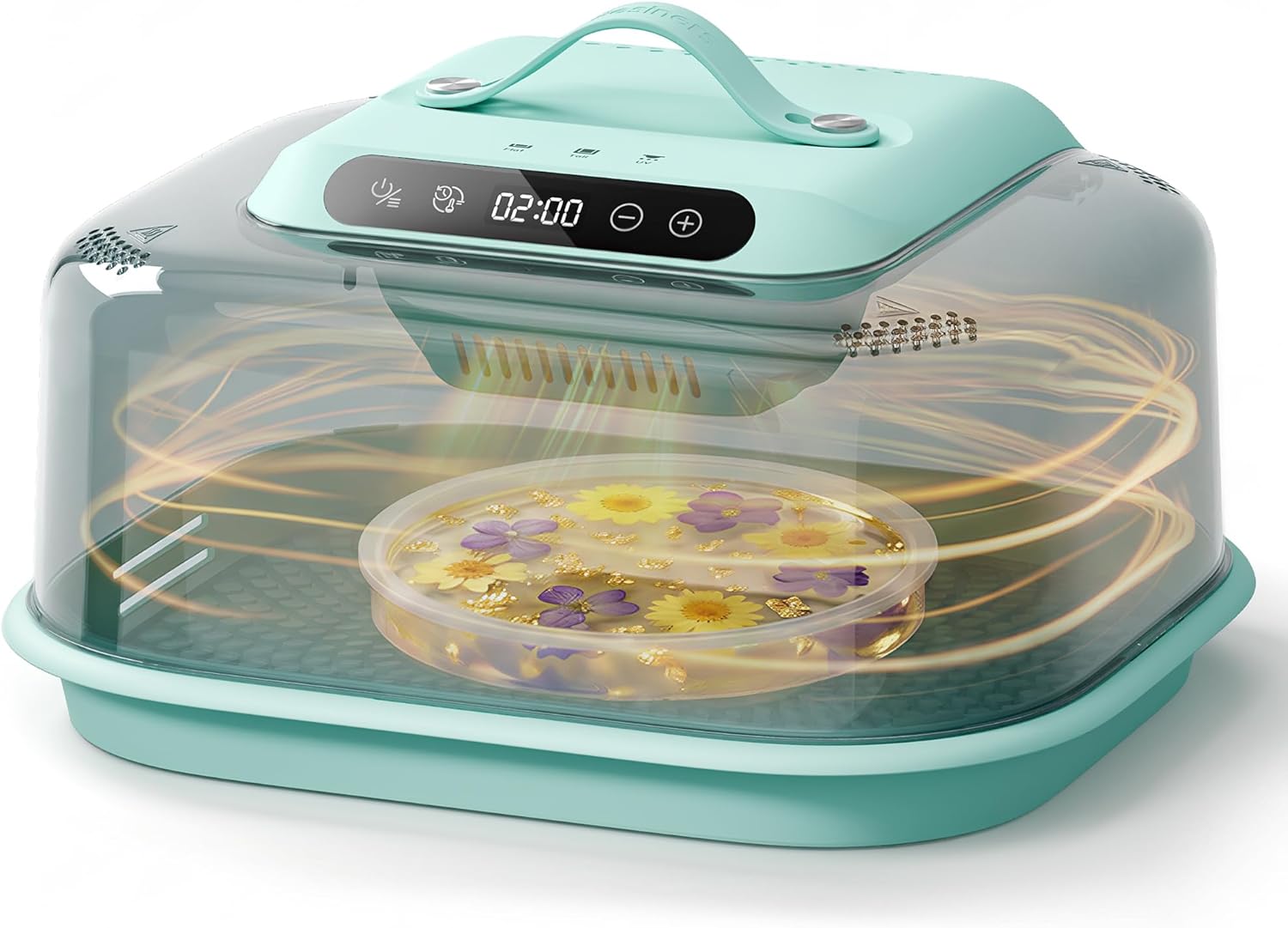 Resiners Resin Curing Machine G3 with UV Resin Light, 2H/1Min Fast Curing, Silicone Mat Included, Deformation-Resistant Reversible Base, Resin Dryer for Epoxy Mold Casting, Jewelry Making, DIY Decor